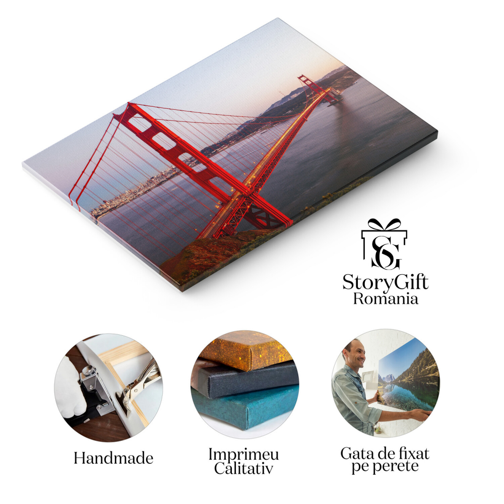 Amurg cu Vârfuri Montane și Velier, Marime 40x25CM [2]