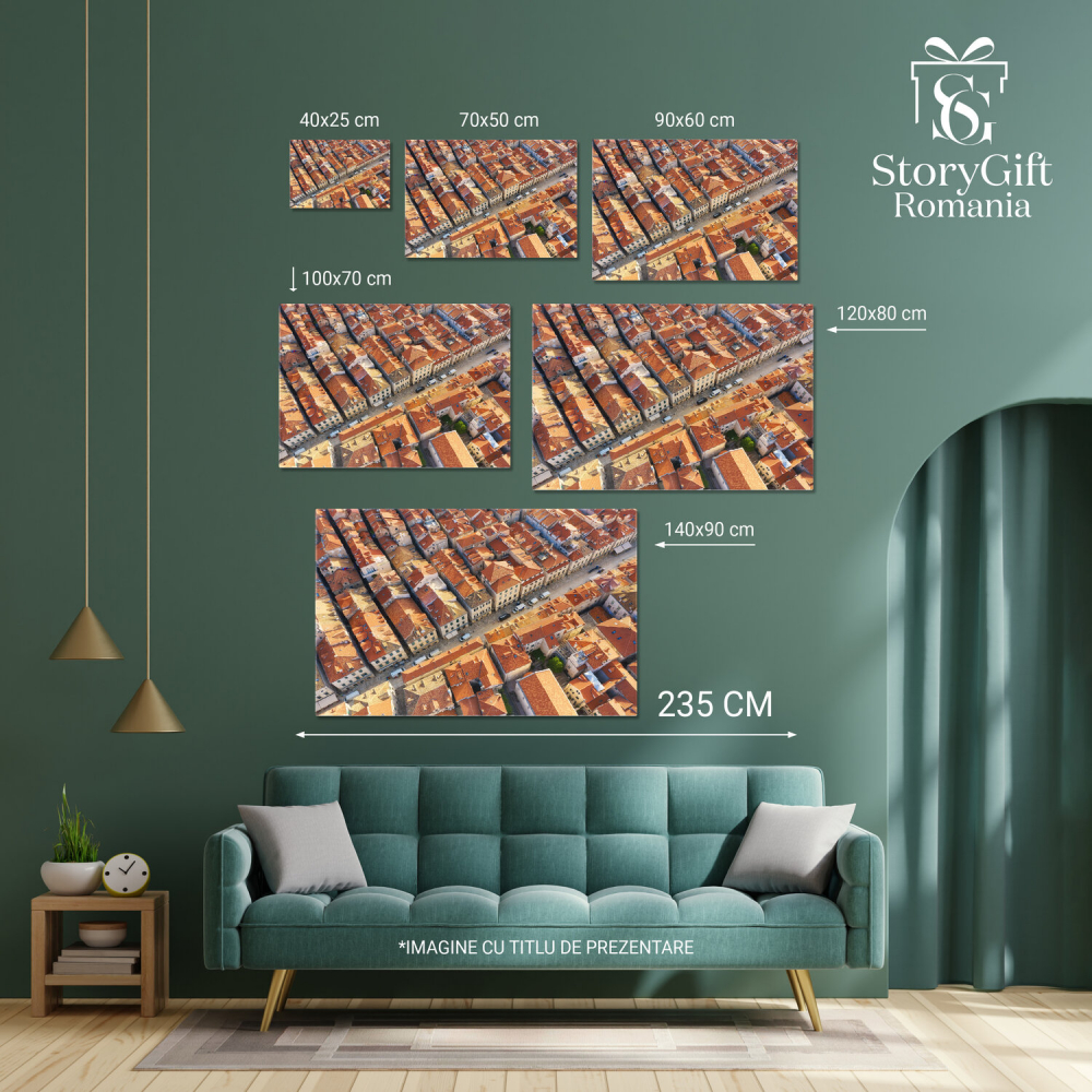 Amurg în Orașul Vechi Dubrovnik - Arhitectură și Frumusețe, Marime 40x25CM [4]