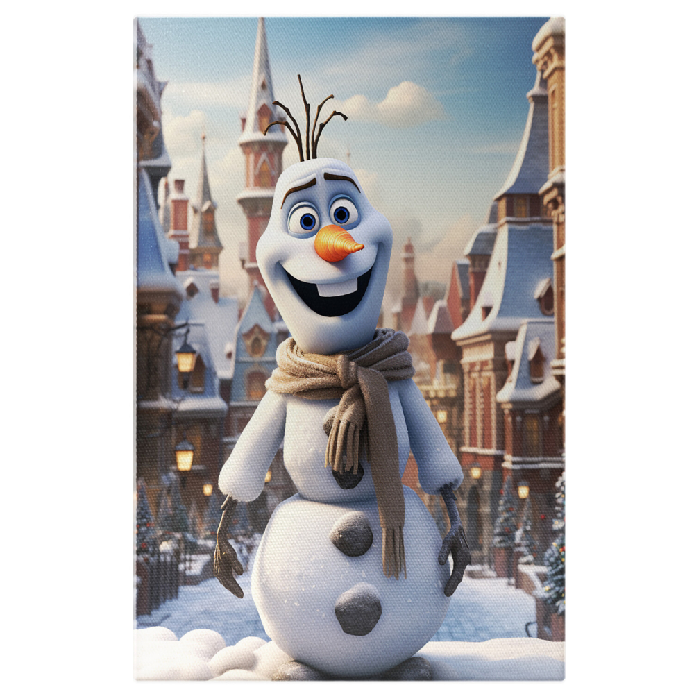 Olaf cu Fular Crem - Personaj Disney, Marime 40x25CM [1]