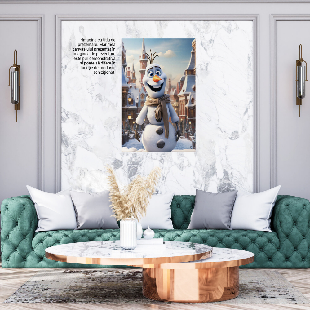 Olaf cu Fular Crem - Personaj Disney, Marime 40x25CM [4]