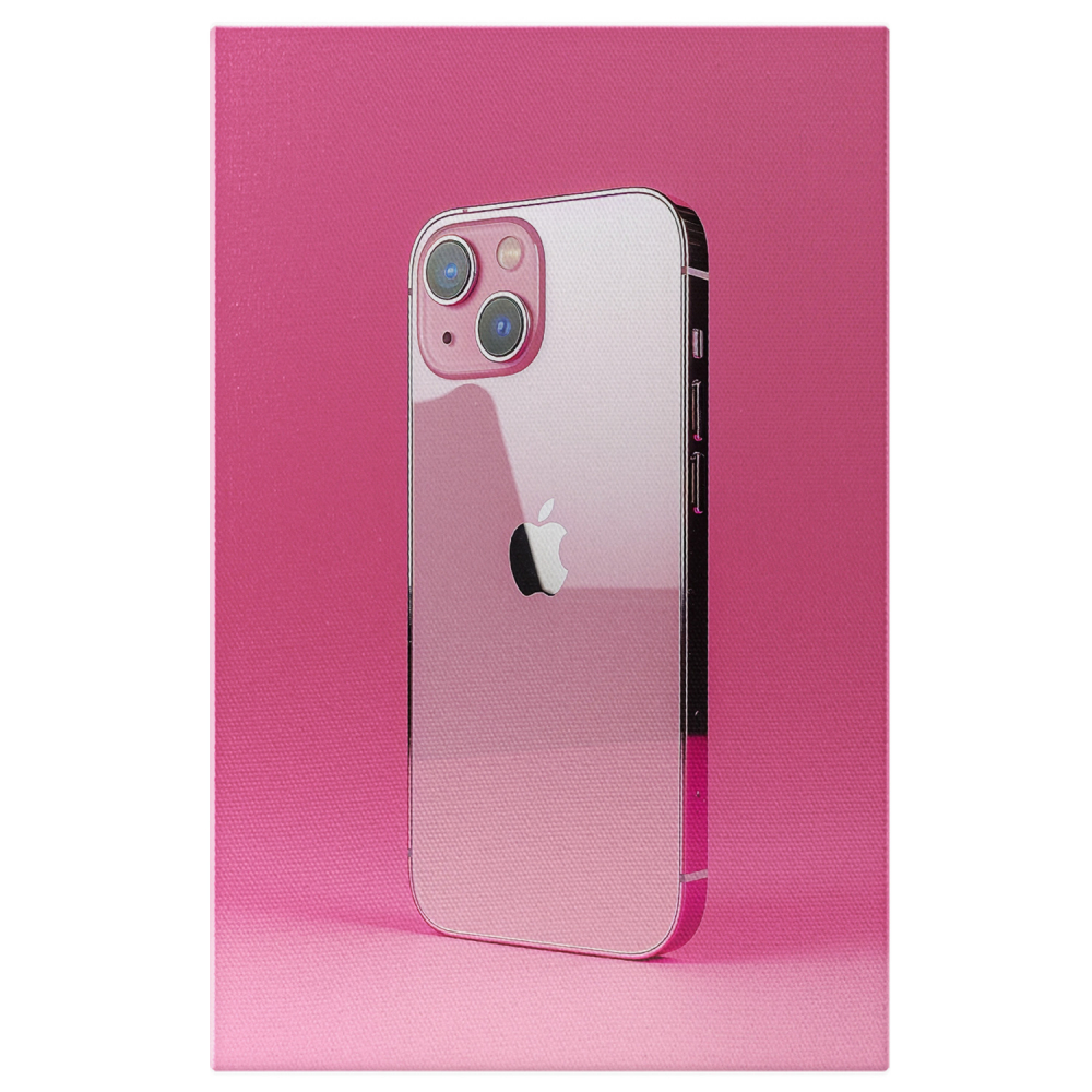 Tablou Canvas Apple iPhone 15 Pink - Pictură Digitală de Înaltă Claritate, Marime 40x25CM [1]