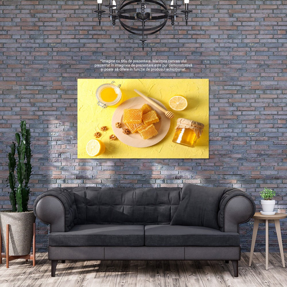 Tablou Canvas - Aroma Naturala - Miere si Nuci in Borcane 40x25CM [3]
