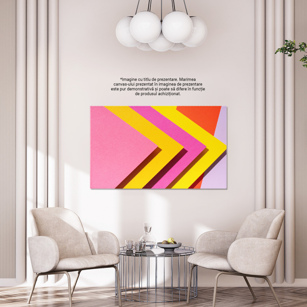Tablou Canvas: Eleganță și Stil în Culori Pastelate, Marime 40x25CM [4]