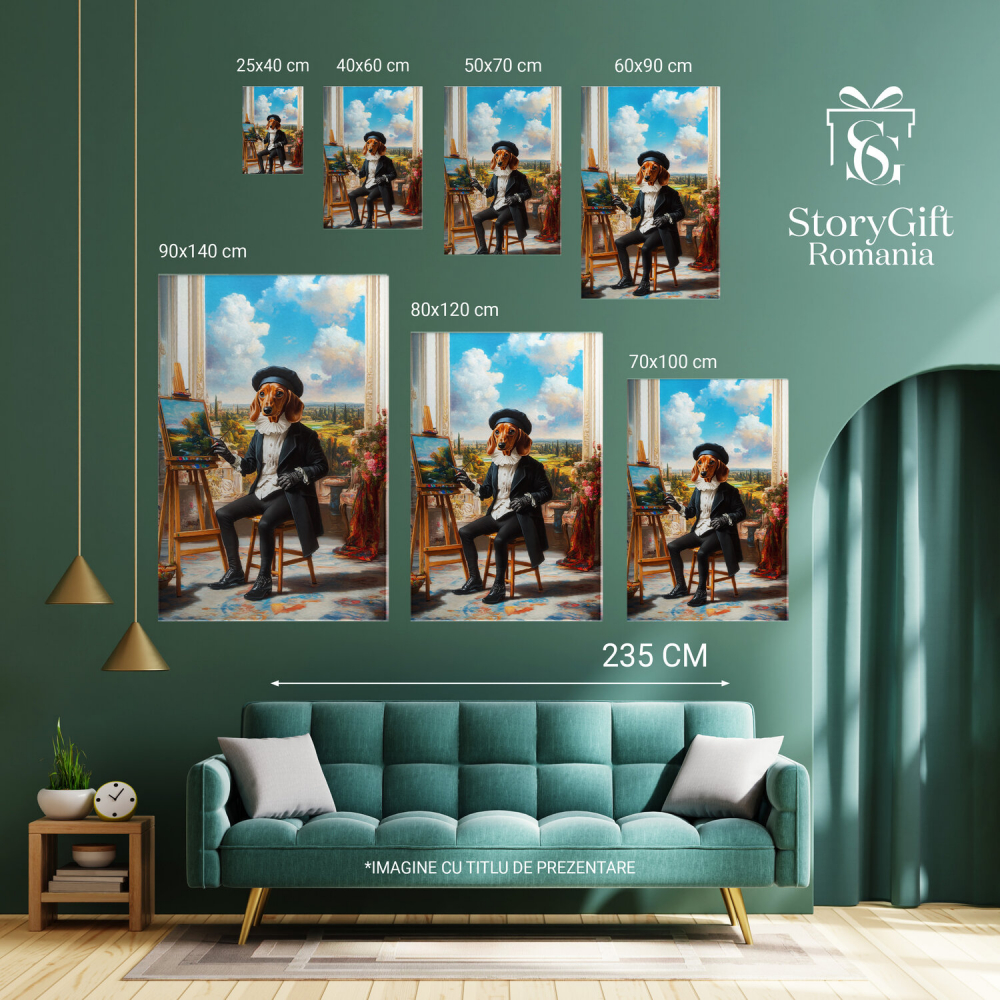 Tablou Canvas Personalizat Artist Pictor în Palat
Marime 40x25CM [6]