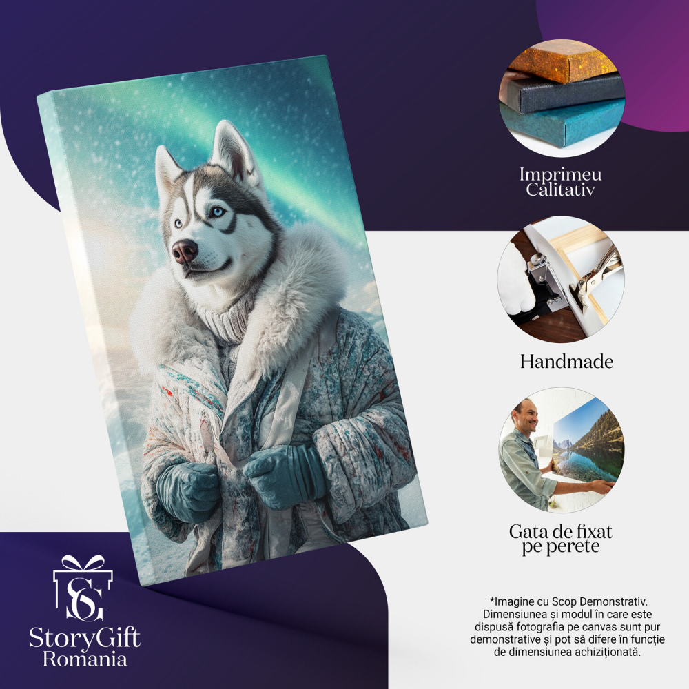 Tablou Canvas Aventurier Polar Sub Aurora BorealăMarime 90x60CM [4]