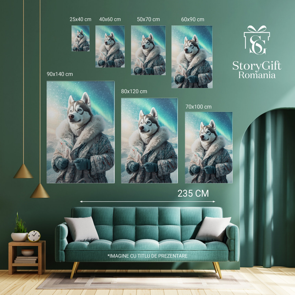 Tablou Canvas Aventurier Polar Sub Aurora BorealăMarime 90x60CM [6]