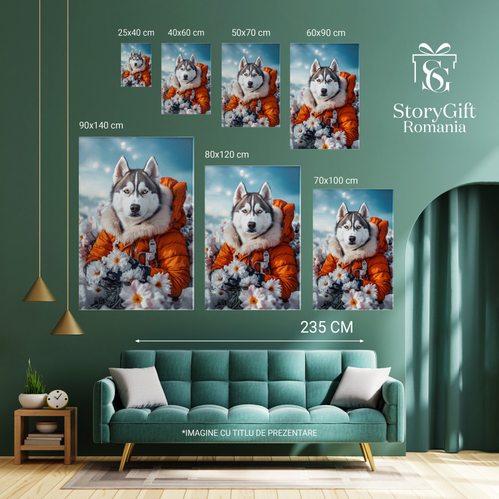 Tablou Canvas Personalizat - Animal Aventurier în Munți
Marime 40x25CM [6]