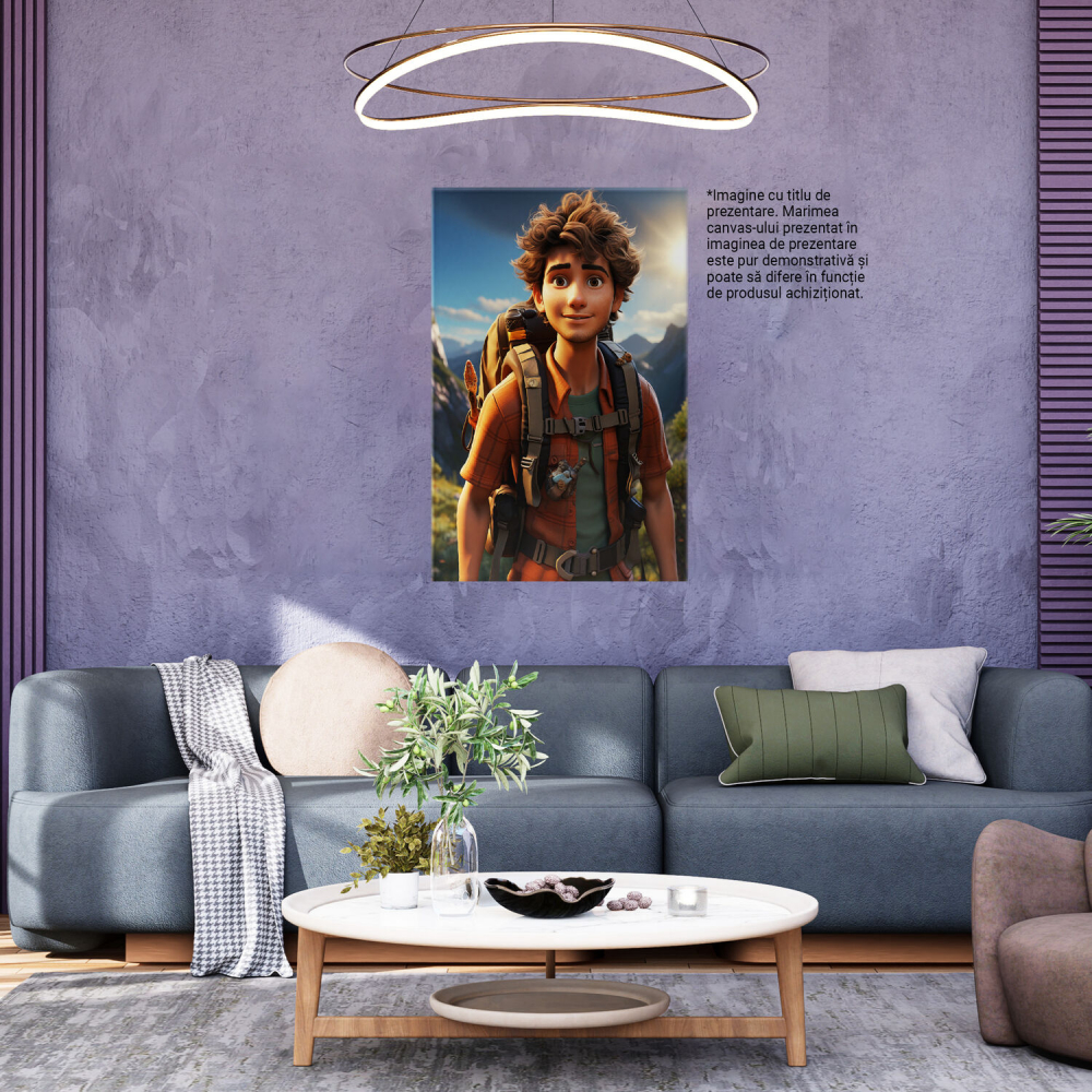 Tablou Canvas - Aventurier pe Munte în Aventura Perfectă, Marime 40x25CM [4]