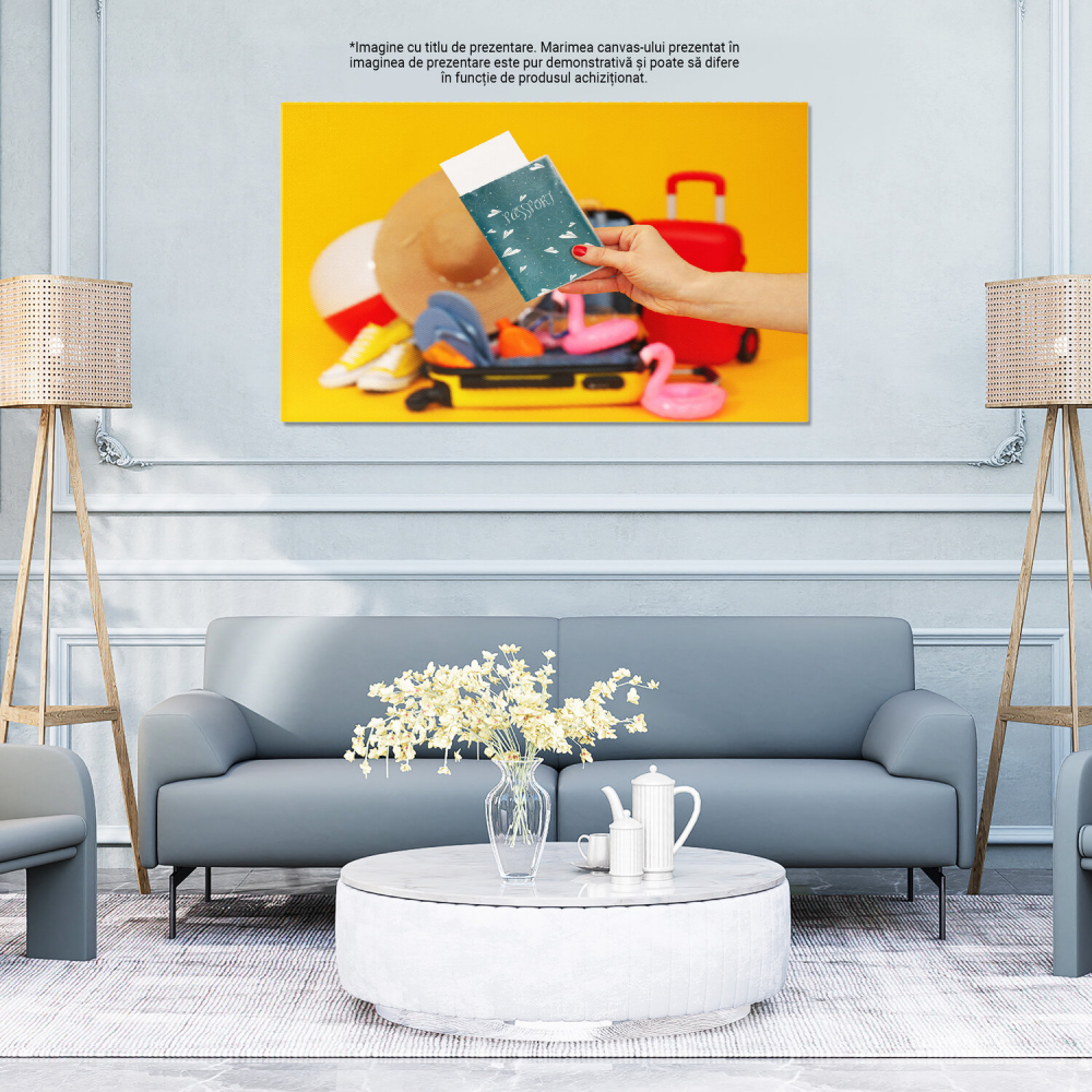 Tablou Canvas: Bagajul Vacanței - Accesorii pentru Ochi, Marime 40x25CM [4]