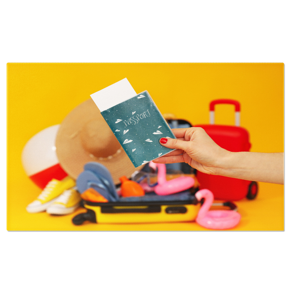 Tablou Canvas: Bagajul Vacanței - Accesorii pentru Ochi, Marime 40x25CM [1]