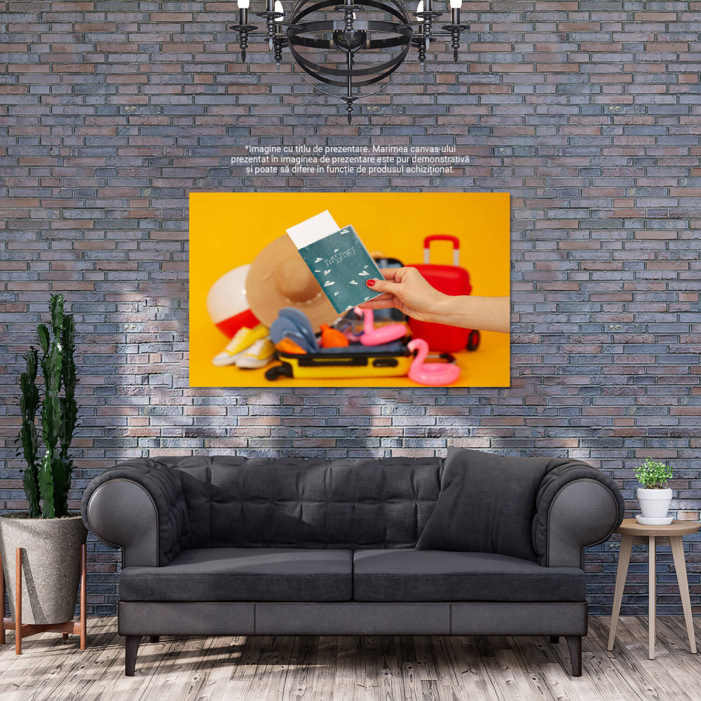 Tablou Canvas: Bagajul Vacanței - Accesorii pentru Ochi, Marime 40x25CM [3]