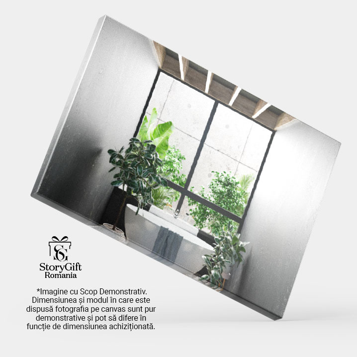 Tablou Canvas - Baie luminoasa, accente marron, design contemporan: bathroom, bright, decor, fashionable 40x25CM [4]