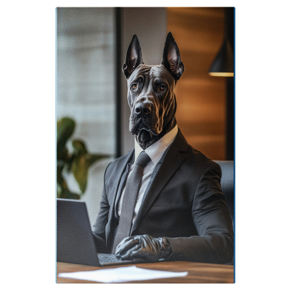  Tablou Canvas Personalizat Tablou Canvas Costum Negru Laptop și MănușiMarime 70x50CM [1]