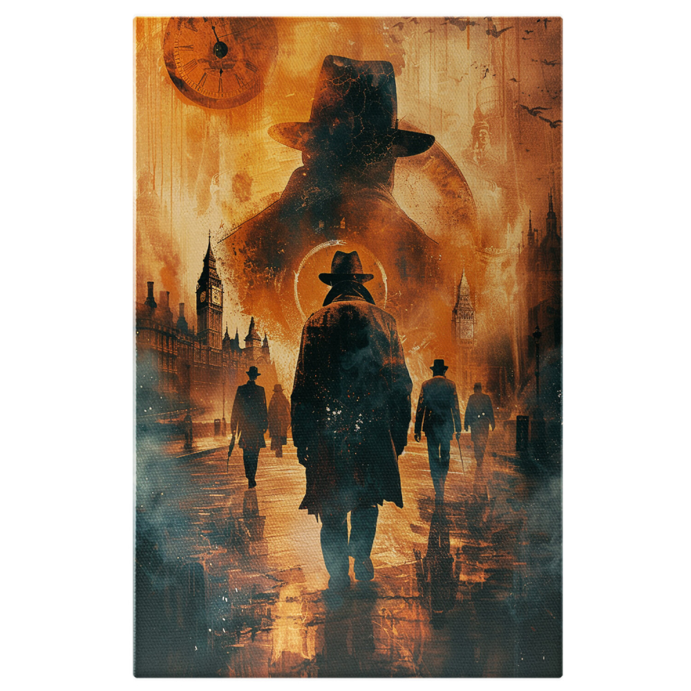 Viteza Motociclistului cu Cască de Protecție pe Motocicletă - Pictură Digitală, Marime 40x25CM [1]