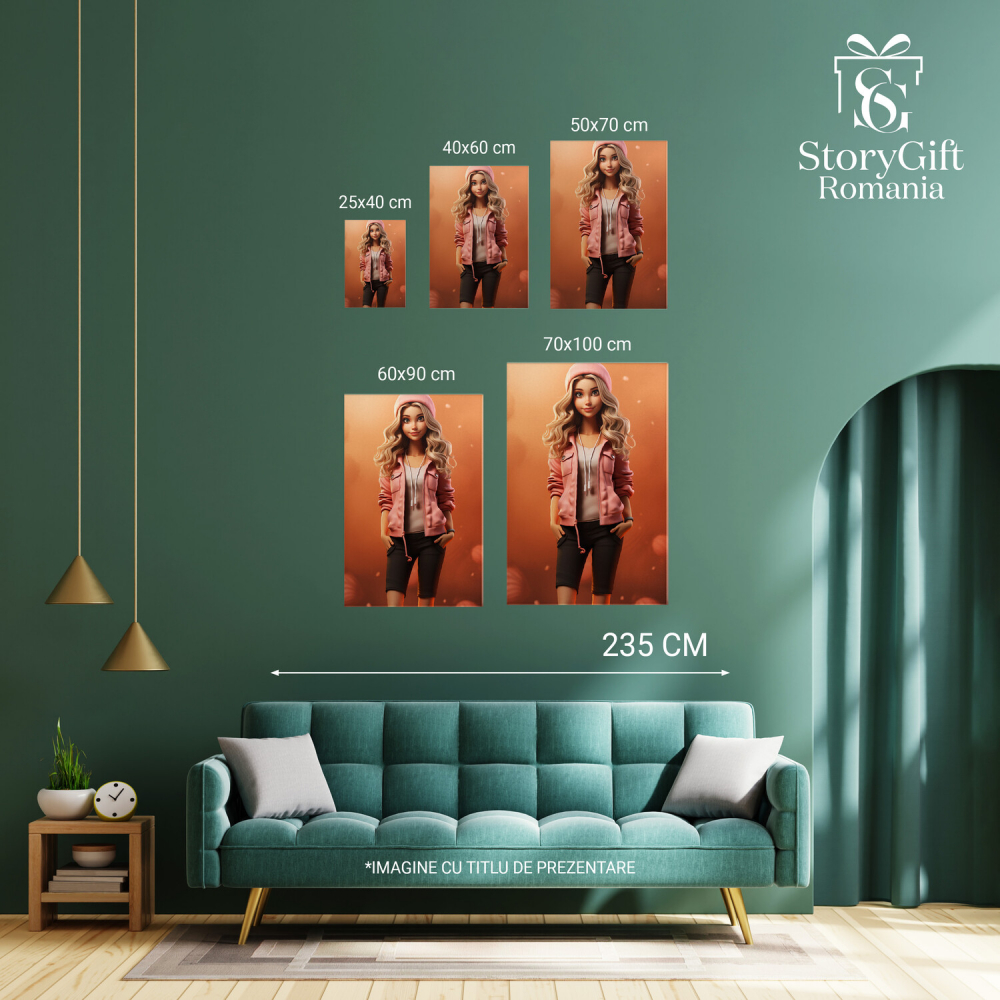 Barbie Sportivă - Frumusețe în Denim cu Accesorii de Modă, Marime 40x25CM [3]