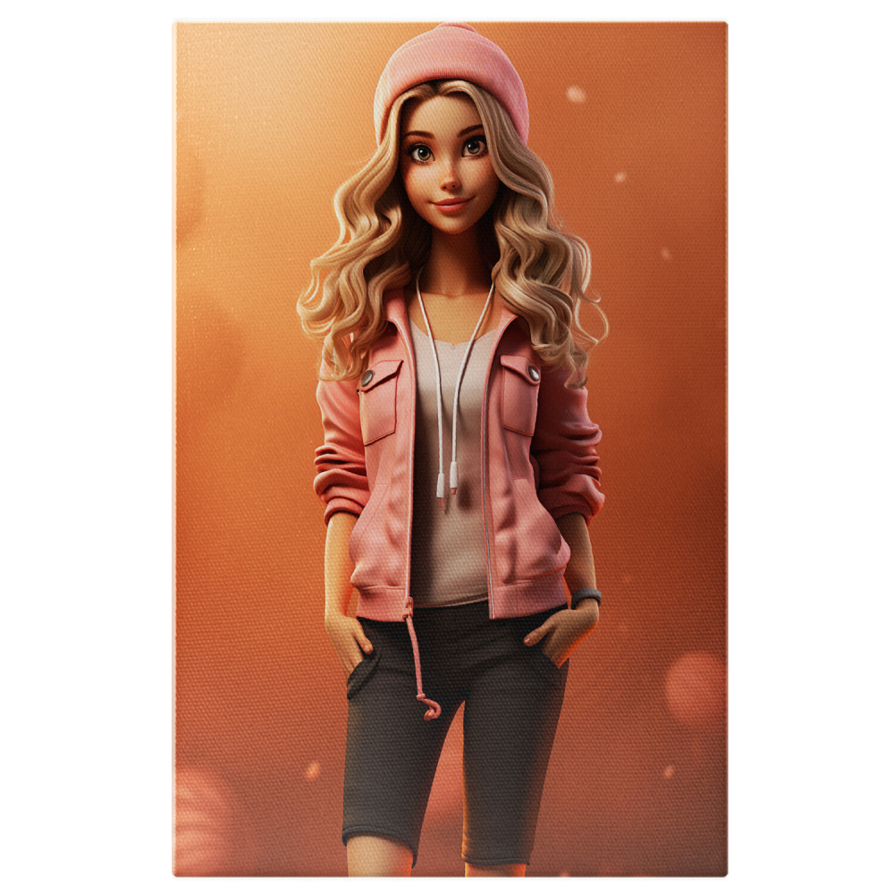 Barbie Sportivă - Frumusețe în Denim cu Accesorii de Modă, Marime 40x25CM [1]