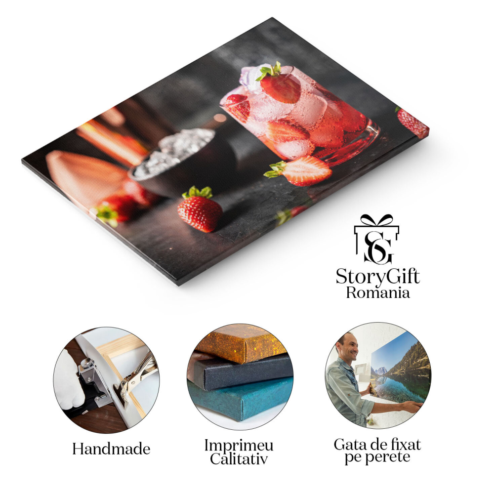 Tablou Canvas: Bauturi Frigorifice pentru Serile de Vara 40x25CM [2]