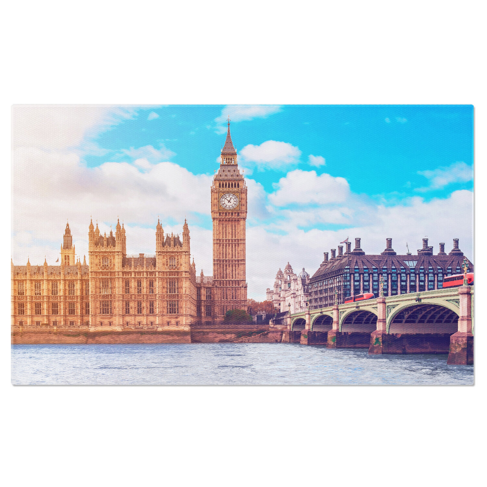 Tablou Canvas Big Ben: Simbol Britanic și Destinație Turistică în Westminster, Marime 40x25CM [1]