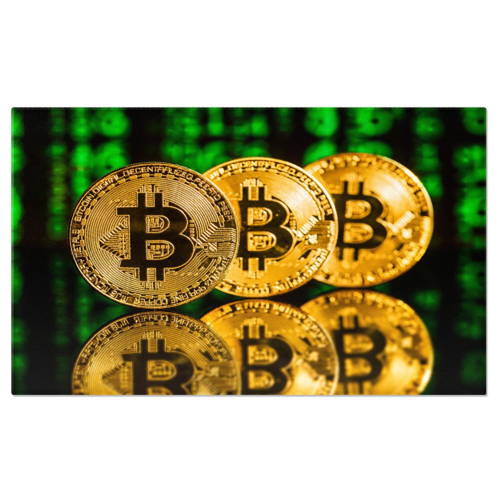 Tablou Canvas: Bitcoin și Viitorul Criptomonedelor, Marime 40x25CM [1]