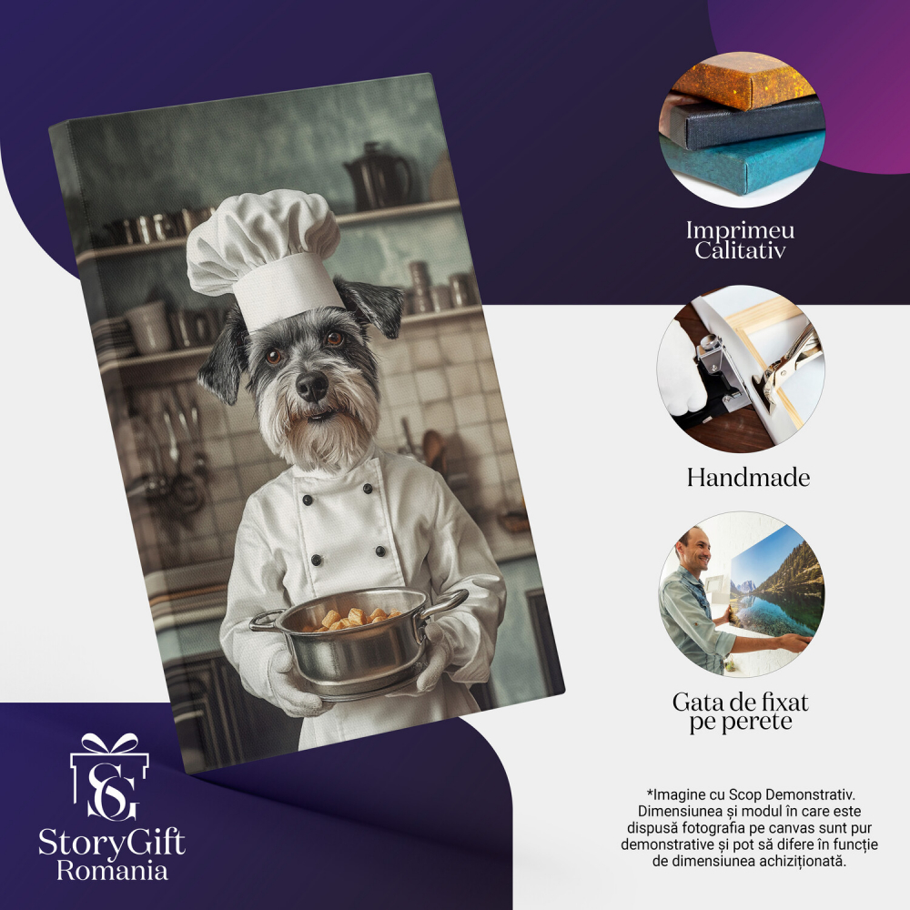 Tablou Canvas Personalizat Bucătar Cheff Cu O Oală
Marime 40x25CM [4]