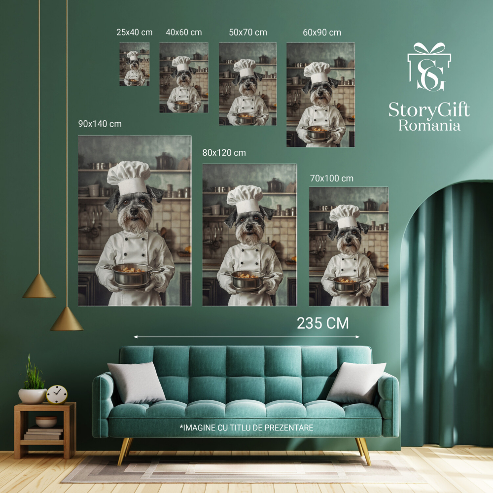 Tablou Canvas Personalizat Bucătar Cheff Cu O Oală
Marime 40x25CM [6]