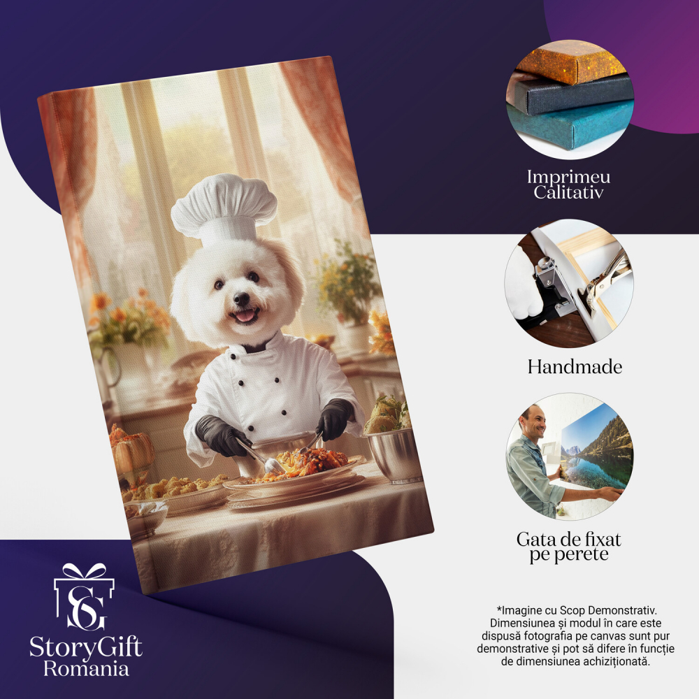 Tablou Canvas Personalizat Bucătar Chef în Bucătărie
Marime 40x25CM [4]