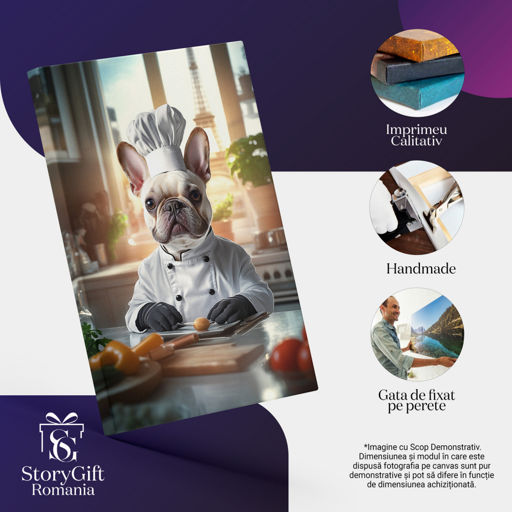 Tablou Canvas Personalizat Bucătar Cheff În Paris
Marime 40x25CM [4]