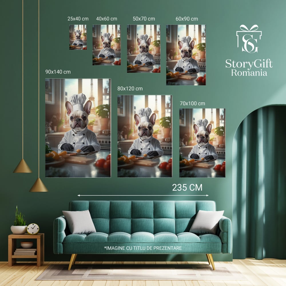 Tablou Canvas Personalizat Bucătar Cheff În Paris
Marime 40x25CM [6]