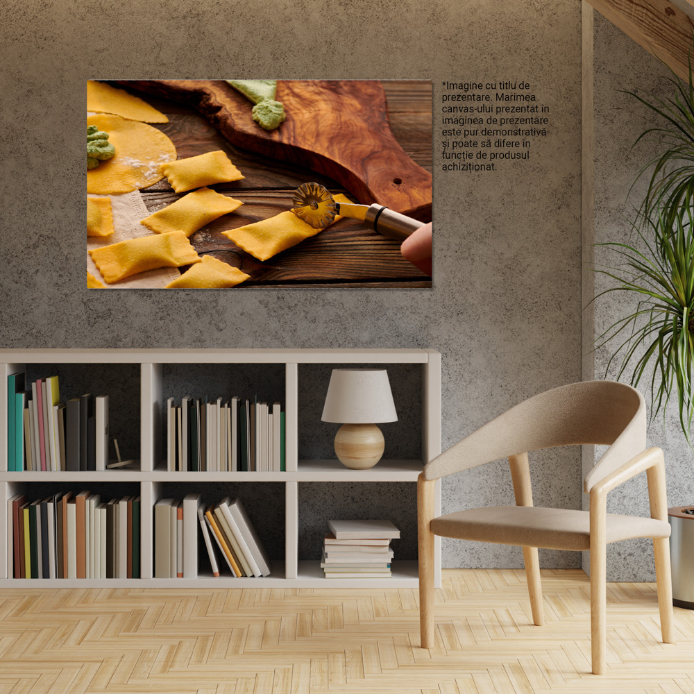 Tablou Canvas: Bucataria Traditionala Italiana - Paste Tortellini 40x25CM [2]