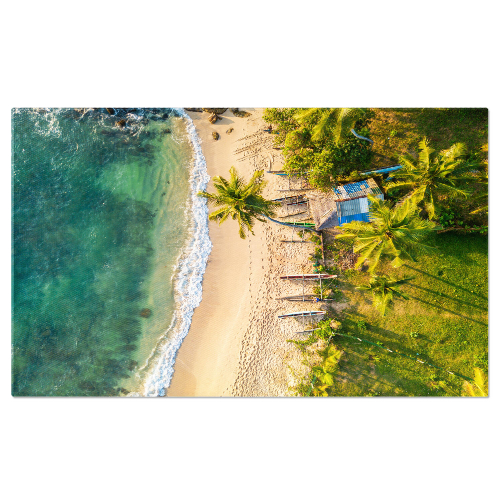 Bucurie la Plajă - Vedere Aeriană la Răsărit de Soare, Marime 40x25CM [1]