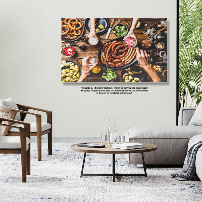 Tablou Canvas: Bucurie si Traditie Bavareza - Bucurie, Gastronomie, Sarbatoare, Bautura 40x25CM [3]