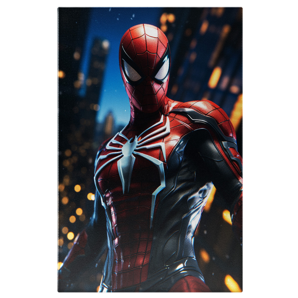 Bust Spider-Man Roșu - Pictură Digitală Animată, Marime 40x25CM [1]