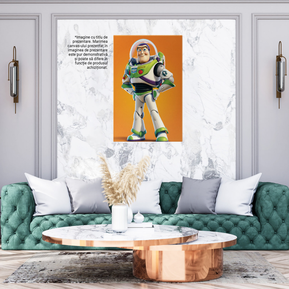 Buzz Lightyear - Personaj Animat Disney din Toy Story - Pictură Digitală, Marime 40x25CM [4]