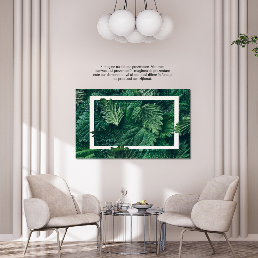 Cadru Natural - Sablon Decorativ cu Frunze și Ierburi, Marime 40x25CM [4]