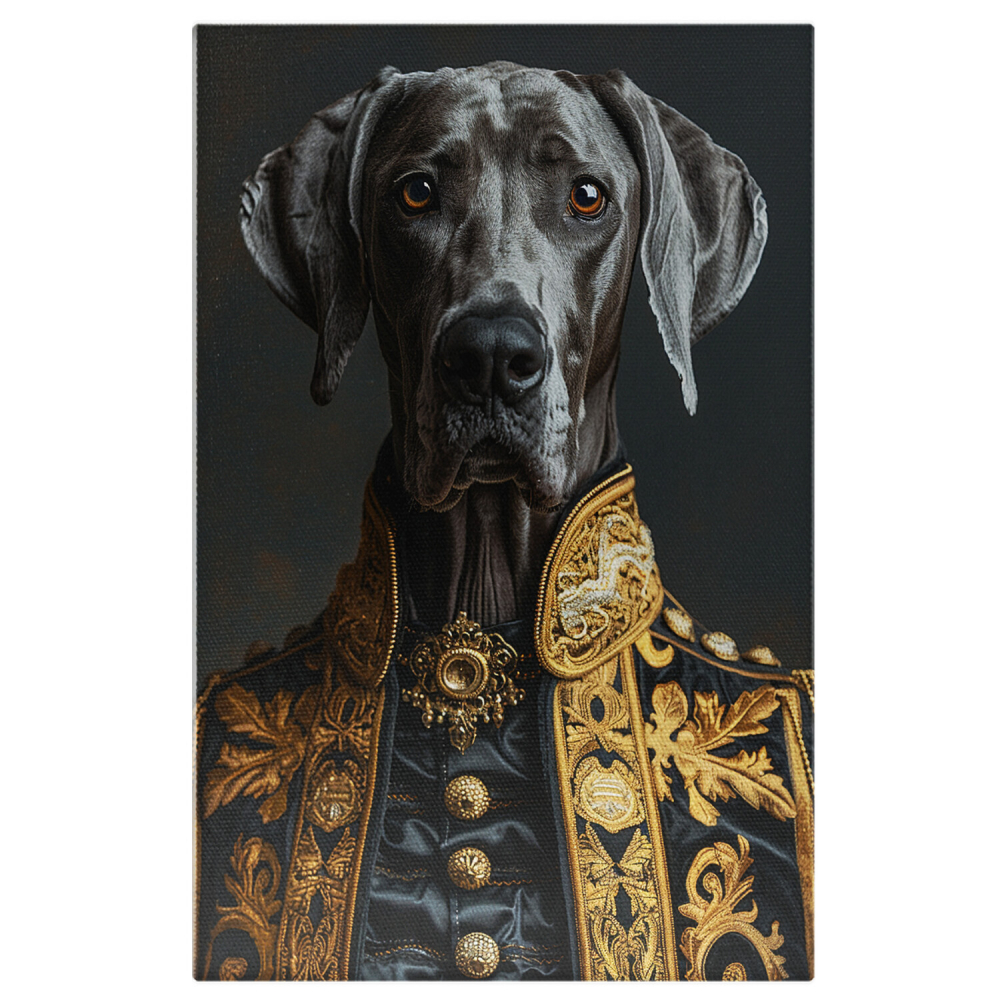 Câine Impunător Îmbrăcat în Stil Regal - În Slujba Onoarei Canine, Marime 40x25CM [1]