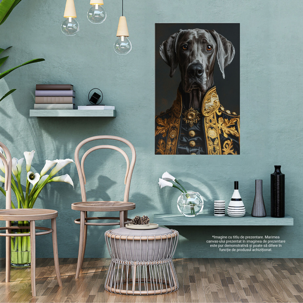 Câine Impunător Îmbrăcat în Stil Regal - În Slujba Onoarei Canine, Marime 40x25CM [3]