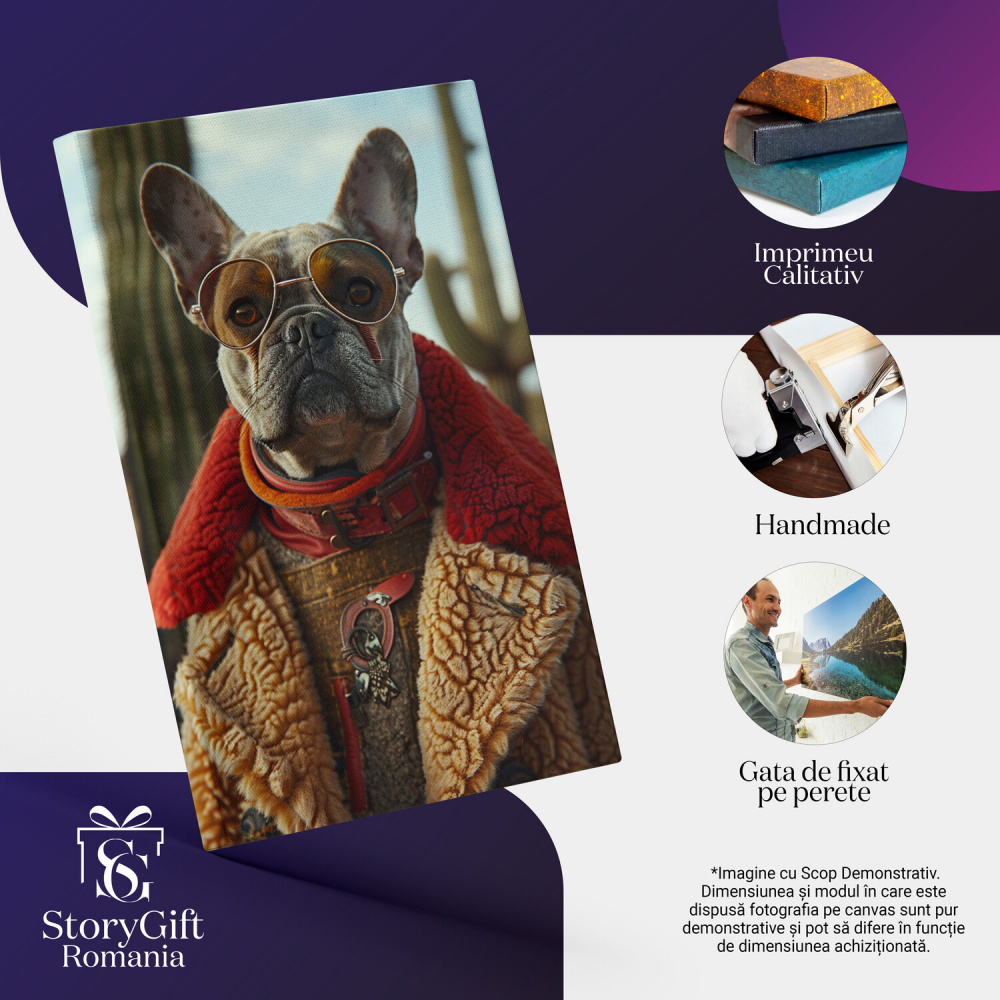 Câinele și Cactusii - Domnul Scund al Conacului în Haine Moderne, Marime 40x25CM [2]