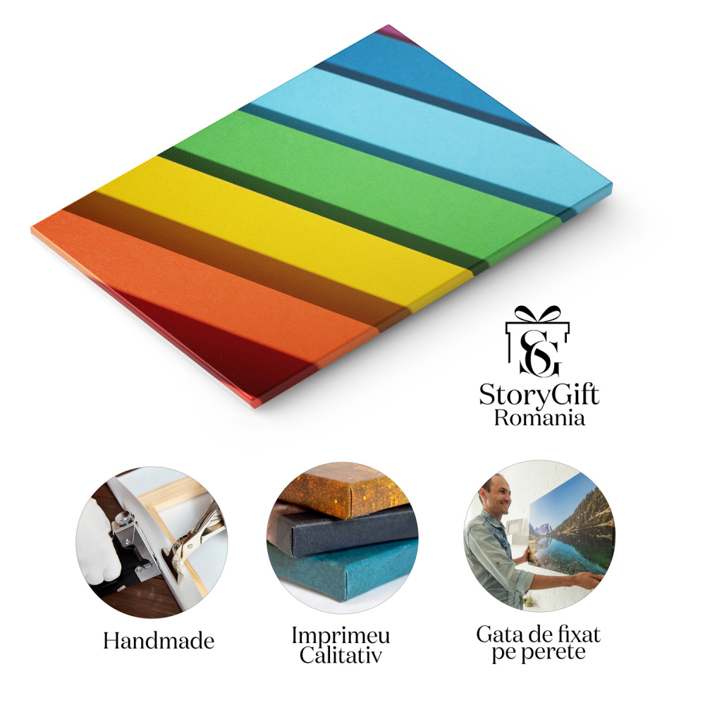 Tablou Canvas: Eleganța unei Cărți Poștale în Nuanțe Purpurii, Marime 40x25CM [2]