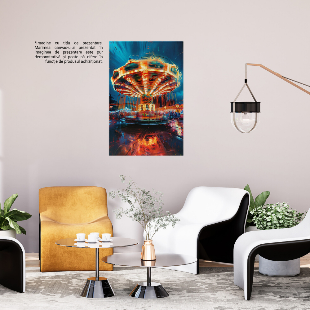 Carusel Colorat în Mișcare - Distracție pentru Copii, Marime 40x25CM [3]