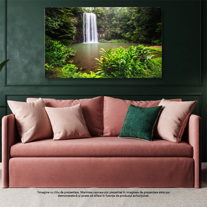 Tablou Canvas Cascada Queensland, Australia, Atherton, cascade, parau, peisaj, jungla, verde 3676 40x25CM [3]