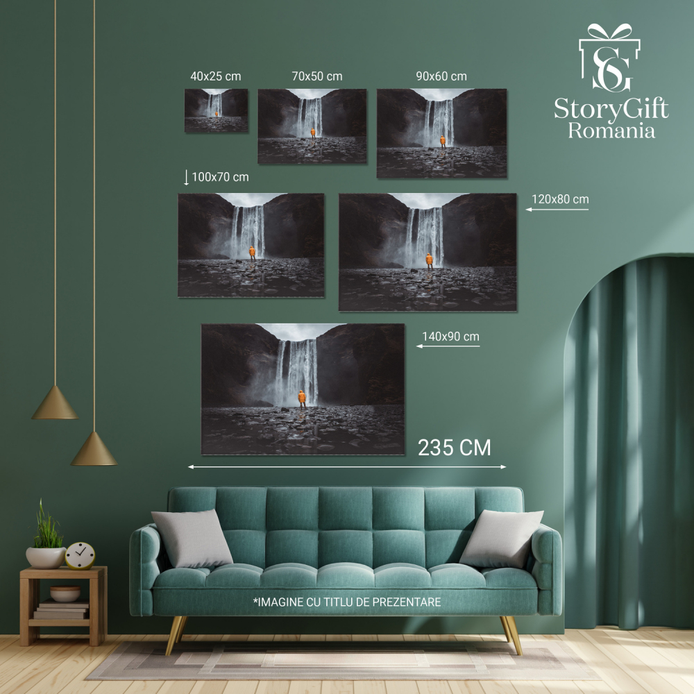 Cascada Islandeză – Frumusețea Naturii și Aventura, Marime 40x25CM [4]