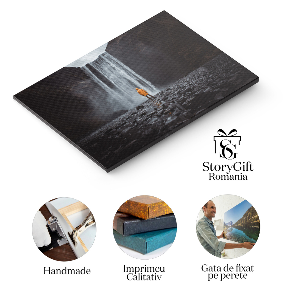 Cascada Islandeză – Frumusețea Naturii și Aventura, Marime 40x25CM [2]