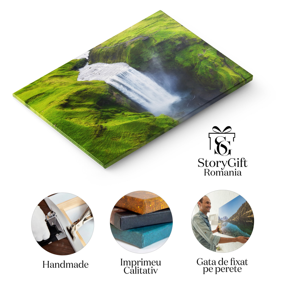 Cascada Skogafoss în Islanda, Marime 40x25CM [2]