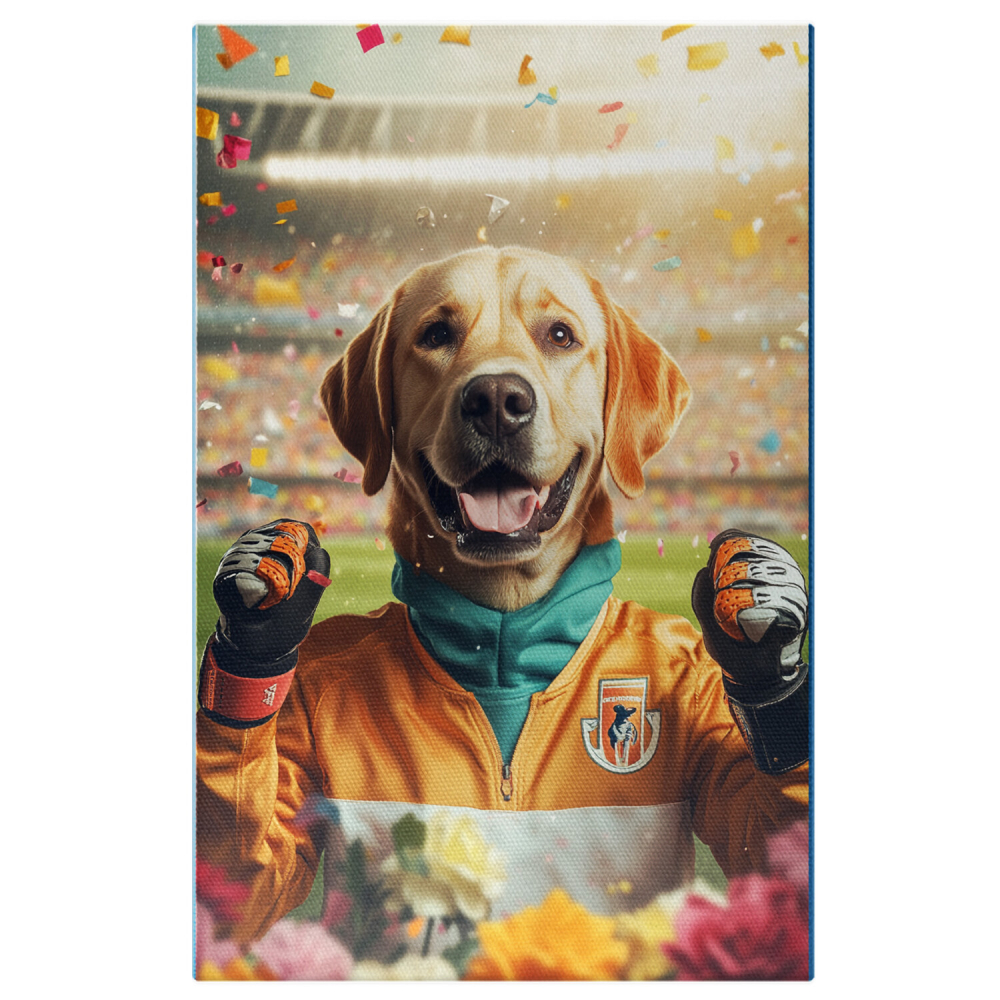  Tablou Canvas Personalizat Câștigător De Meci De Fotbal Pe TerenMarime 100x70CM [1]