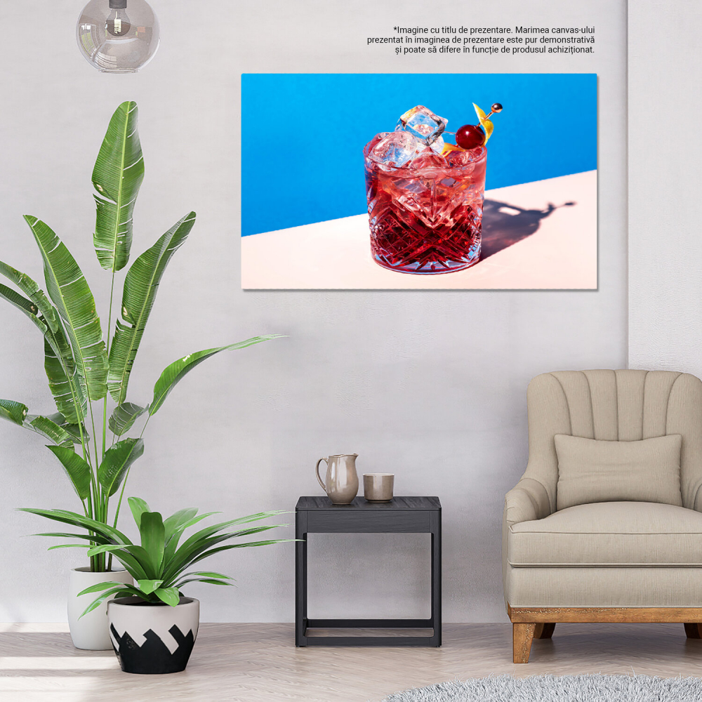 Cocktail Rosa Negroni - Rafinament în Fiecare Detaliu, Marime 40x25CM [3]