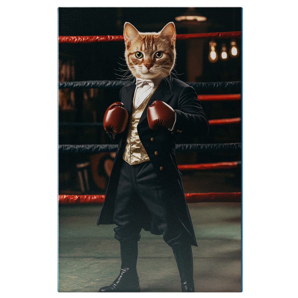  Tablou Canvas Personalizat Conte Regal În Ring Cu Mănuși De BoxMarime 40x25CM [1]