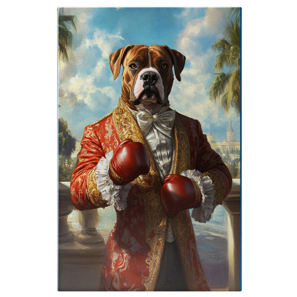  Tablou Canvas Personalizat Conte Regal Cu Mănuși De Box RoșiiMarime 40x25CM [1]