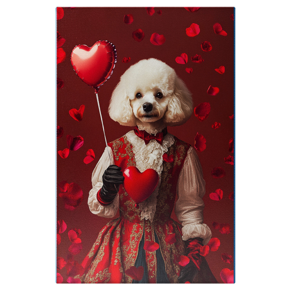  Tablou Canvas Personalizat Contesa Regală Cu Balon În Formă De InimăMarime 40x25CM [1]