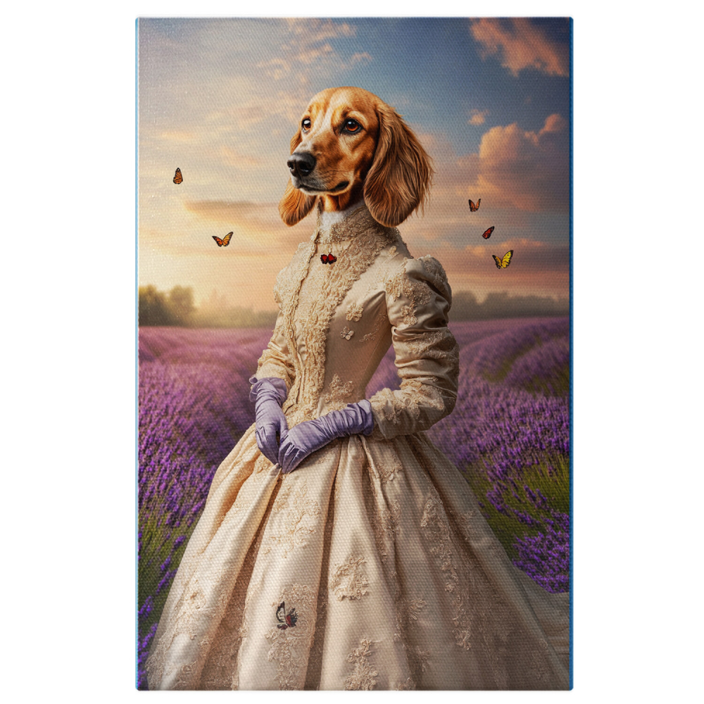 Tablou Canvas Personalizat - Animal Contesă în Lan de Lavandă
Marime 90x60CM [1]