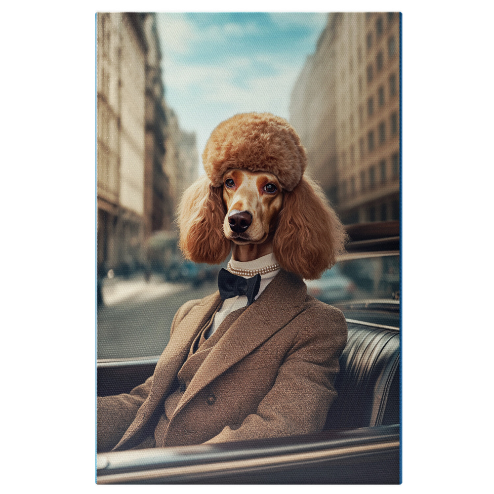  Tablou Canvas Personalizat Contesă Regală În Mașină VintageMarime 40x25CM [1]